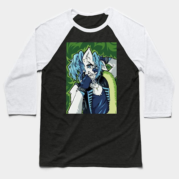 Wolf Furry Baseball T-Shirt by kizupoko